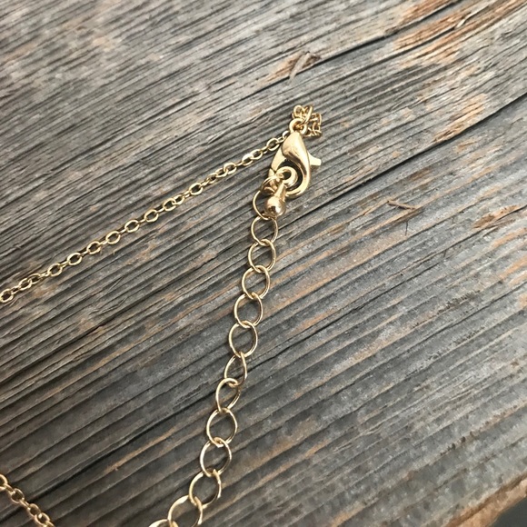 ❤️ 3/$25 NWOT pink heart and crown paste stone necklace anime jewelry pop gold - Picture 4 of 4